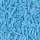 Miyuki Bugle 6mm Beads - Opaque turquoise blue matted ab BGL2-413FR